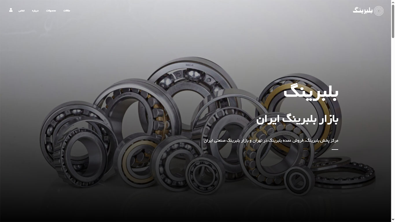 طراحی سایت بلبرینگ